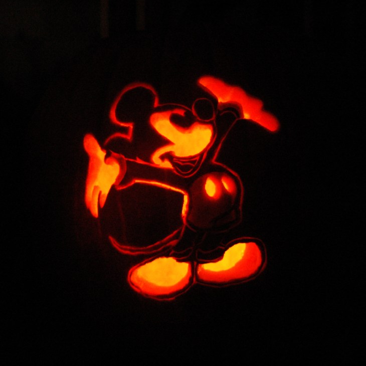 Pumpkin Carving Mickey