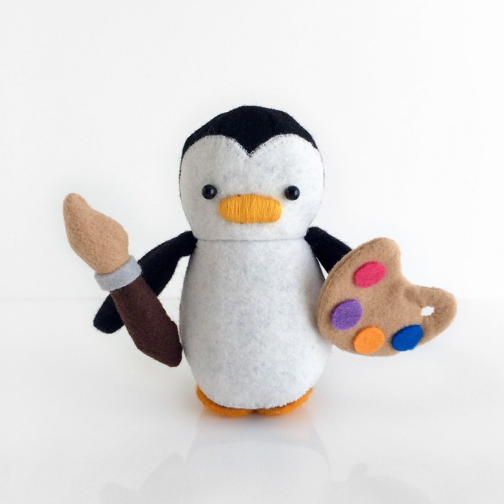Artist Painter Mini Penguin