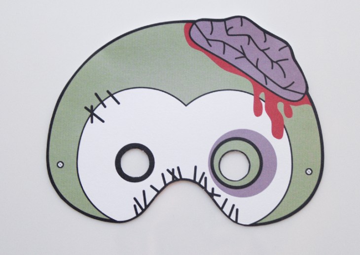 Printable Zombie Penguin Mask