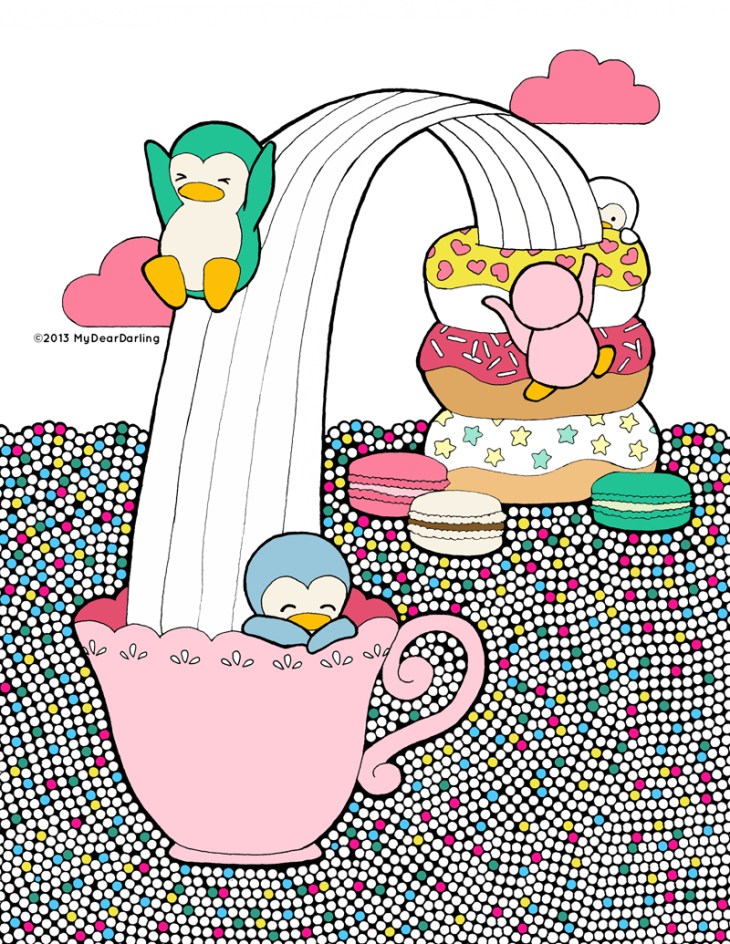 Sweet Adventures Coloring Page