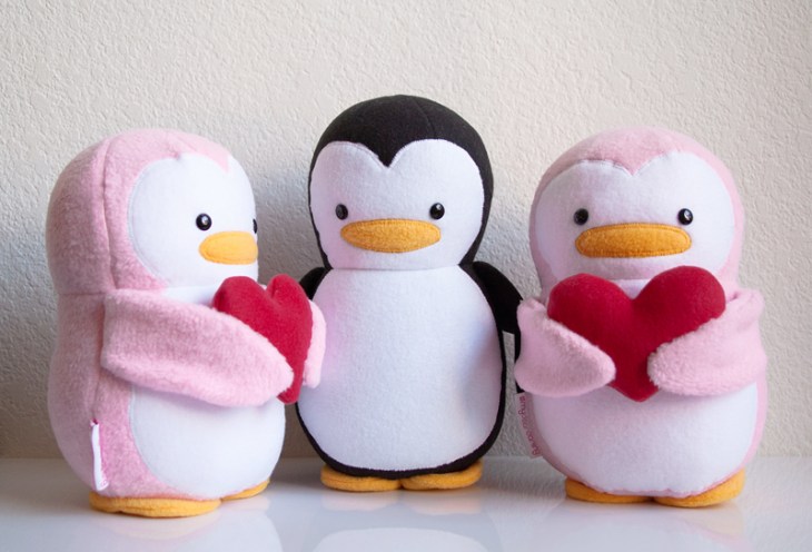 Be Mine Valentine Penguins