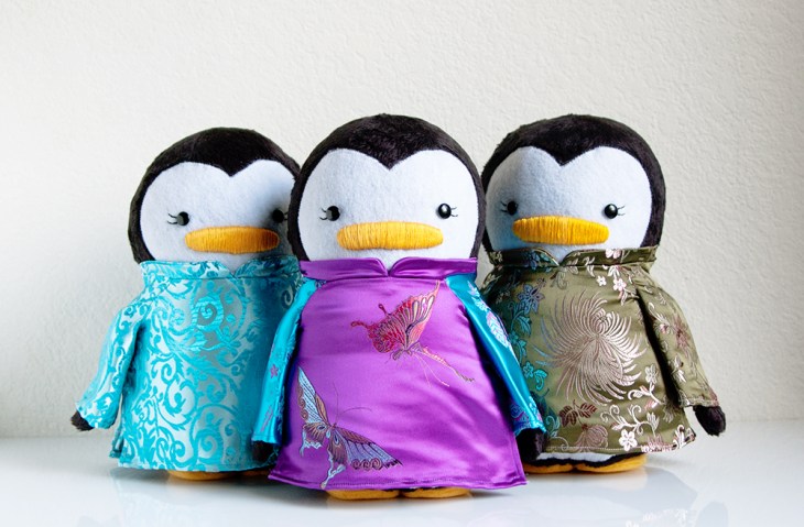 Vietnamese Ao Dai Penguins