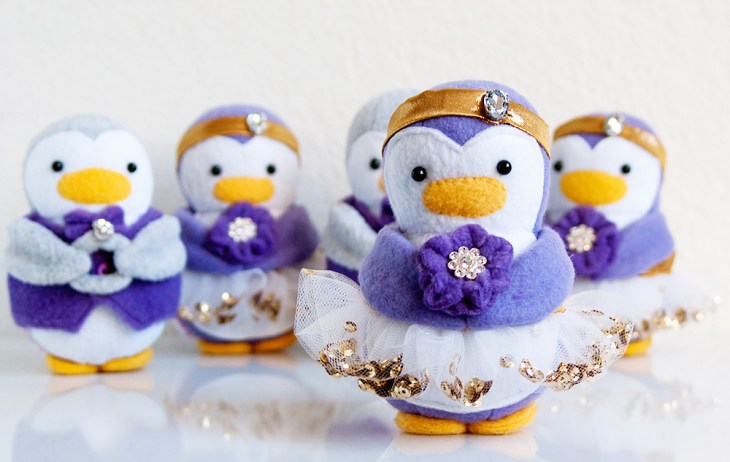 Wedding Flower Girl & Ring Bearer Penguins