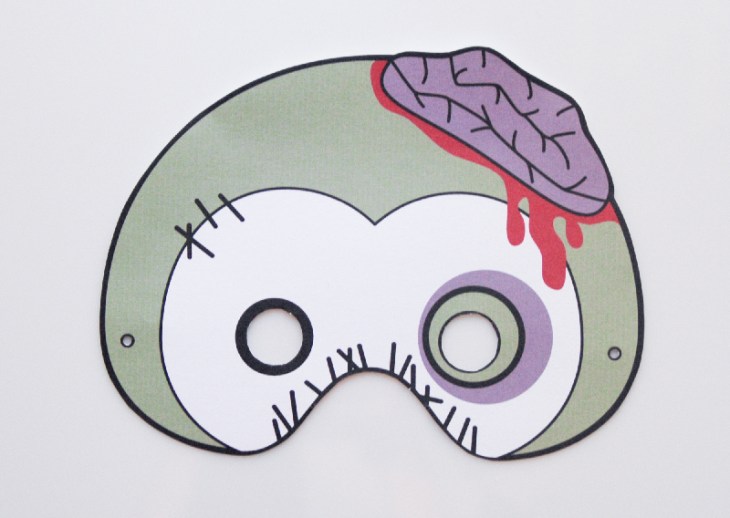 Printable Zombie Penguin Mask