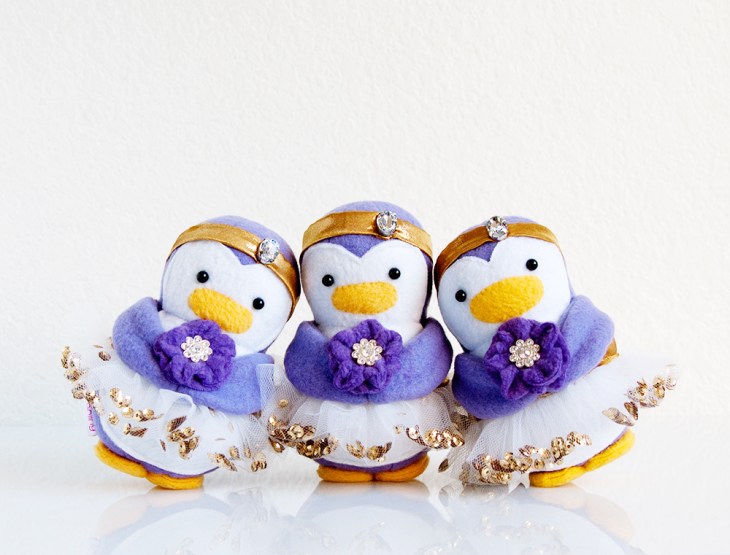Wedding Flower Girl Penguins